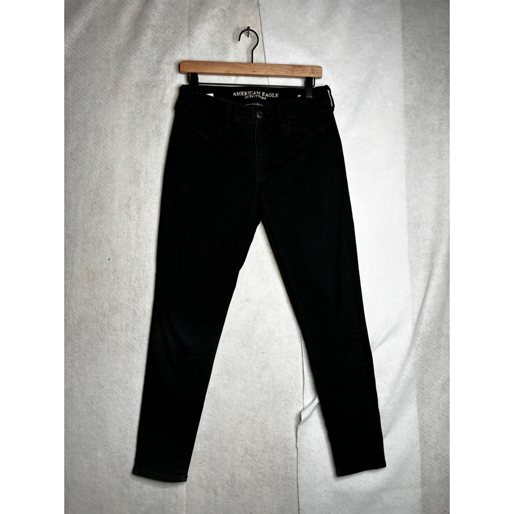 American Eagle Super Super Stretch X Jegging Black Jeans Womens 10‎ Regular